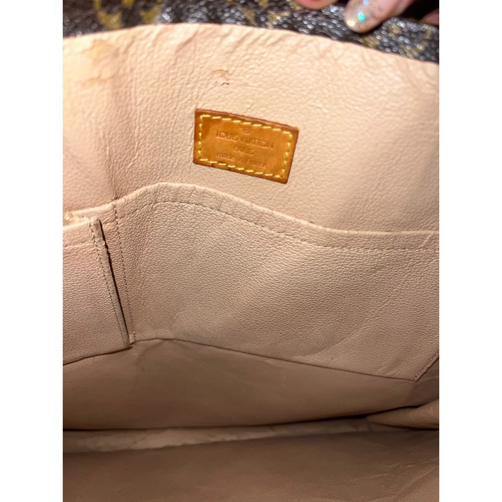 Louis Vuitton Sac Plat Monogram Canvas Tote Bag Brown MI0074 Vintage Shopper - Picture 10 of 10